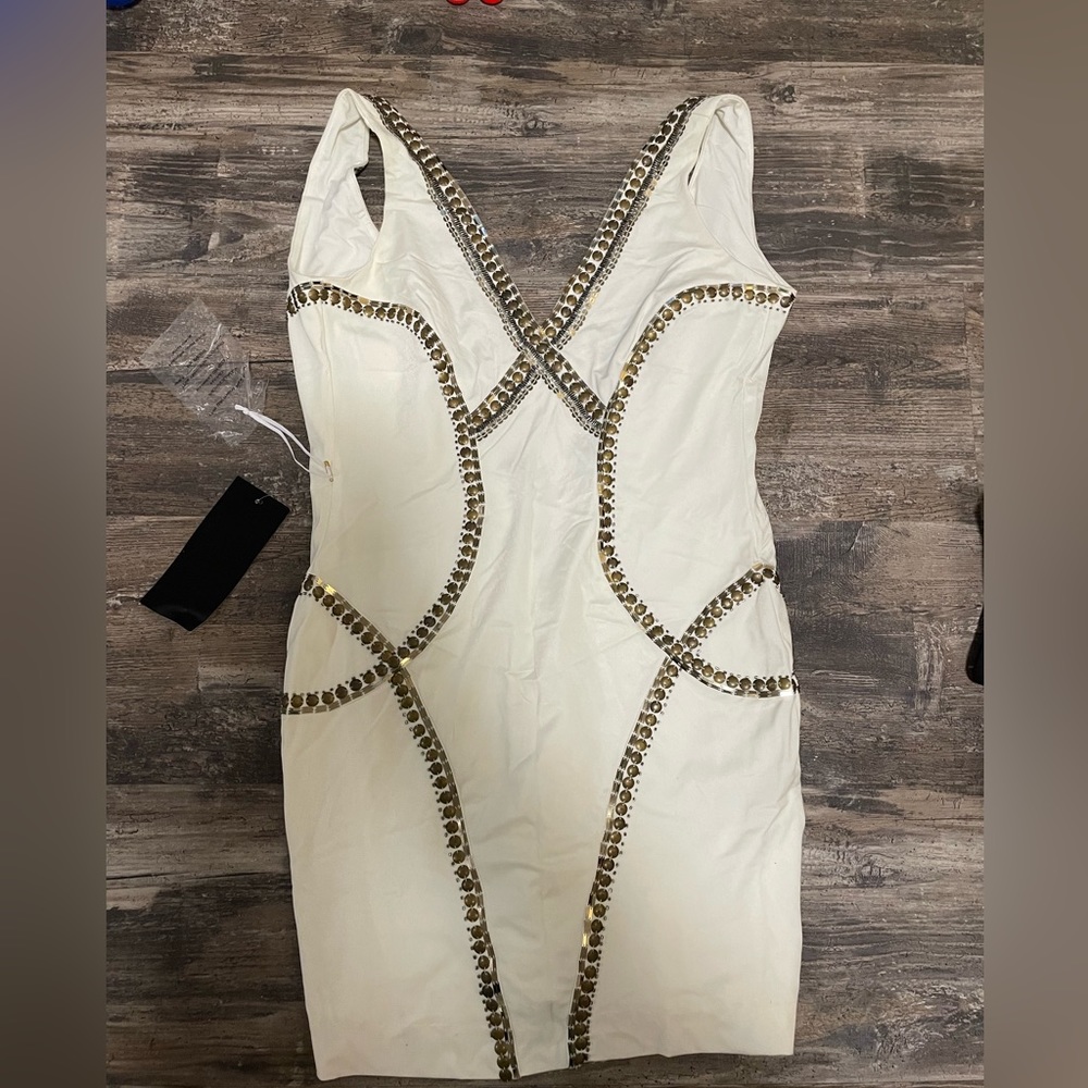 Bebe white fitted Dress